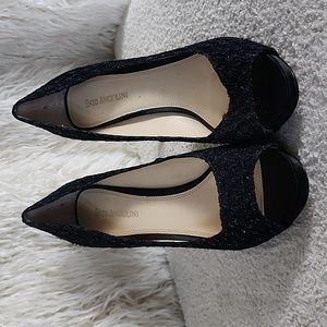 Enzo Angiolini Navy blue thread embellished PUMPS size 9.5 M